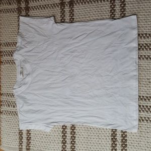 Zenana Womens Basic White Tee Size Large NWOT